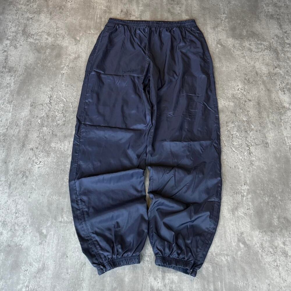 Vintage Y2K Reebok Navy Blue Baggy Grunge Opium Tech Sweatpants - Picture 1 of 4